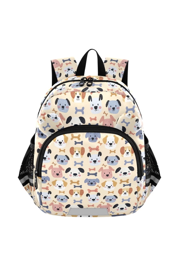 Cute Puppy Dogs Bones Mini Backpack School Bookbag Age 3-7 Medium