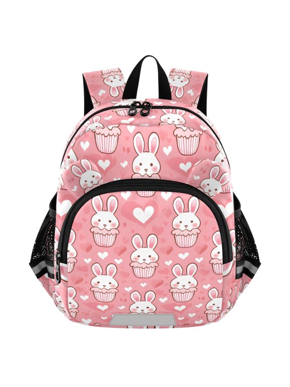 Cute Rabbit Heart Mini Backpack School Bookbag Age 3-7 Small