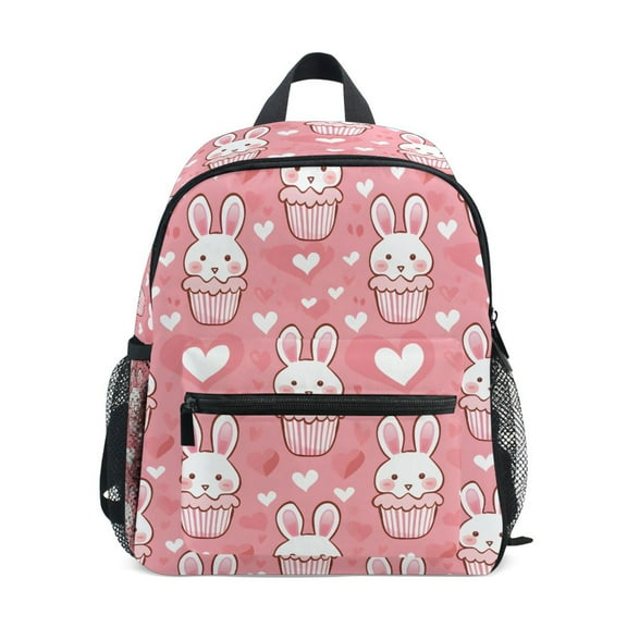 ALAZA Cute Rabbit Heart School Backpack Small Bookbag Mini Bags