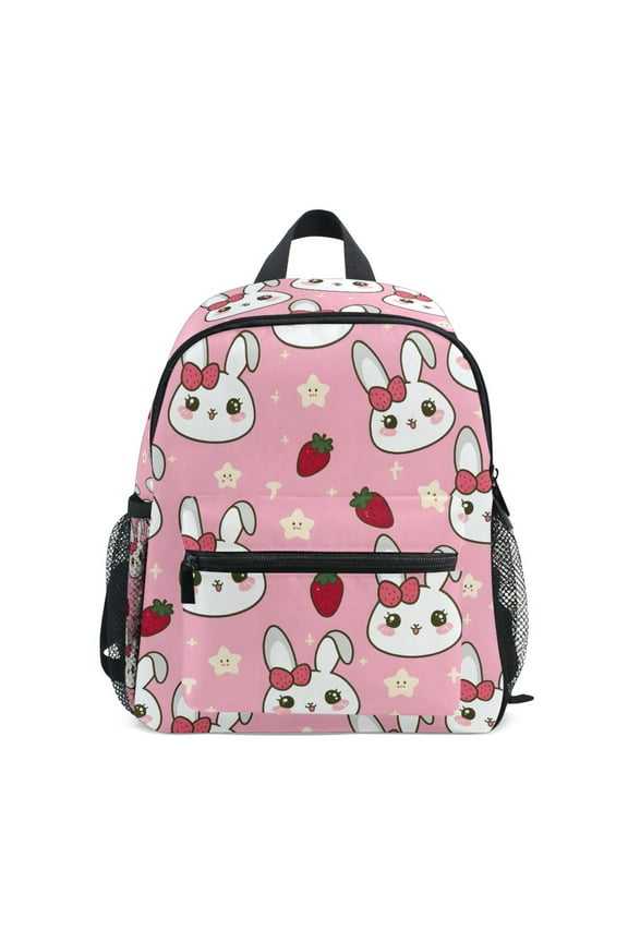 Cute Rabbit Strawberry Star School Backpack Small Bookbag Mini Bags