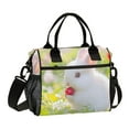 thumbnail image 1 of ALAZA Cute Rabbit on Grass Insulated Lunch Bag Reusable Tote Box Adjustable Shoulder Strap for Work Picnic, 1 of 6