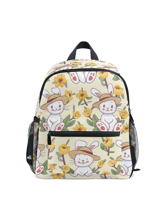 Cute Rabbit with Hat Toddler Backpack for Preschool Kindergarten Kids Bags