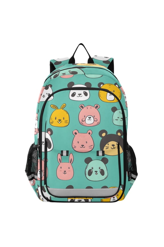 Cute Rabbits Panda Cats Laptop Backpack Purse Travel Bag Casual School Bookbag Rucksack for Women Men