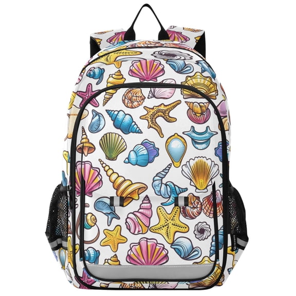 ALAZA Cute Seashells Conch Laptop Backpack Purse Travel Bag Casual School Bookbag Rucksack for Women Men