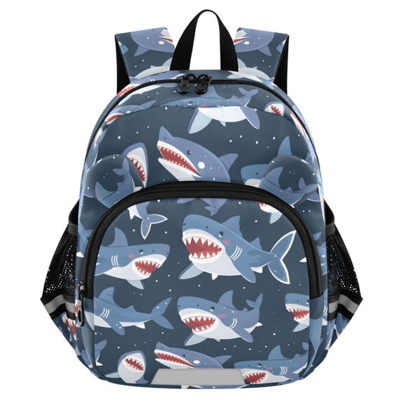 ALAZA Cute Sharks Mini Backpack School Bookbag Age 3-7 Medium