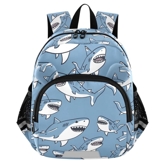 ALAZA Cute Sharks Mini Backpack School Bookbag Age 3-7 Small