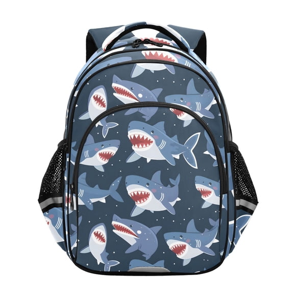 ALAZA Cute Sharks School Backpack Elementary Bag Bookbag Travel Rucksack