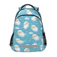 thumbnail image 1 of ALAZA Cute Sheeps Backpack Elementary School Bag Bookbag Travel Rucksack, 1 of 7