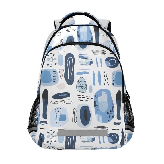 ALAZA Cute Simple Line Abstract Style Backpack Elementary School Bag Bookbag Travel Rucksack