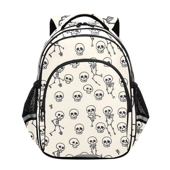 ALAZA Cute Skeleton School Backpack Elementary Bag Bookbag Travel Rucksack