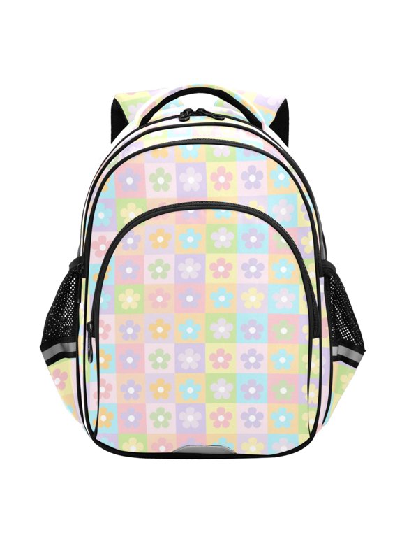 Cute Small Flowers School Backpack Elementary Bag Student Bookbag Travel Rucksack