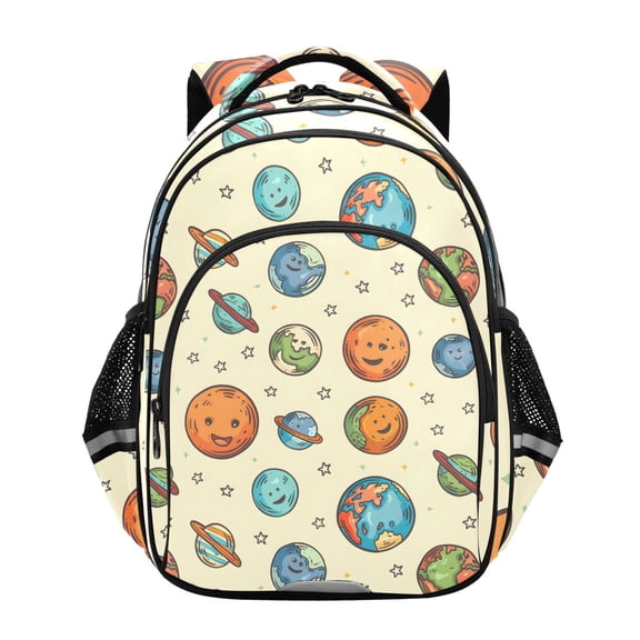 ALAZA Cute Spaceship School Backpack Elementary Bag Bookbag Travel Rucksack
