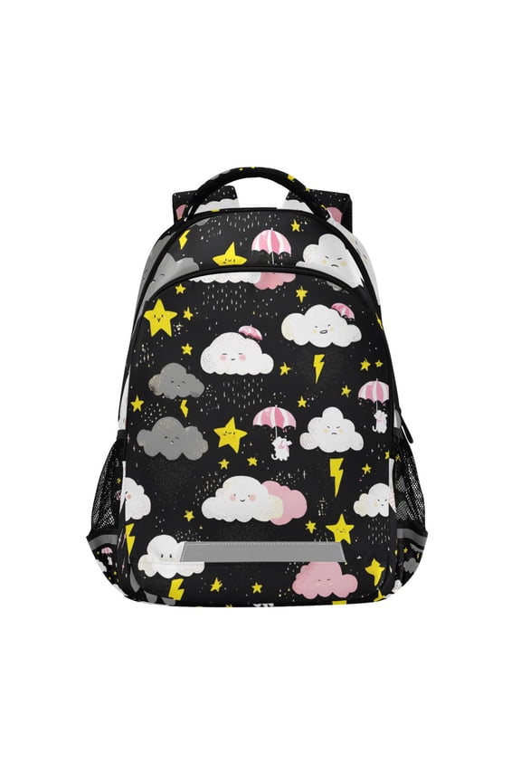 Cute Stars Cloud Backpack Elementary School Bag Bookbag Travel Rucksack