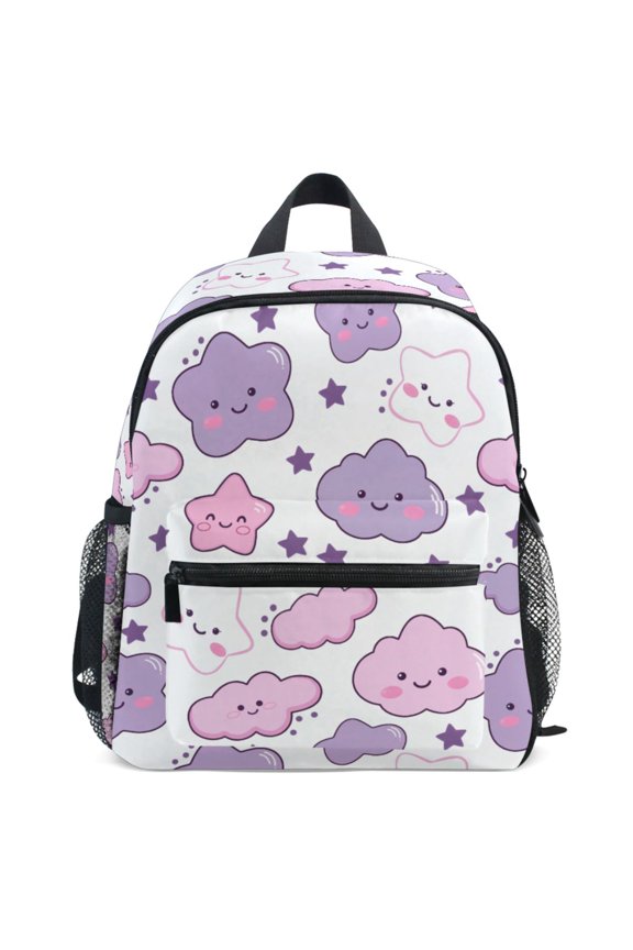 Cute Stars Cloud Pattern School Backpack Student Bookbag Mini Bag