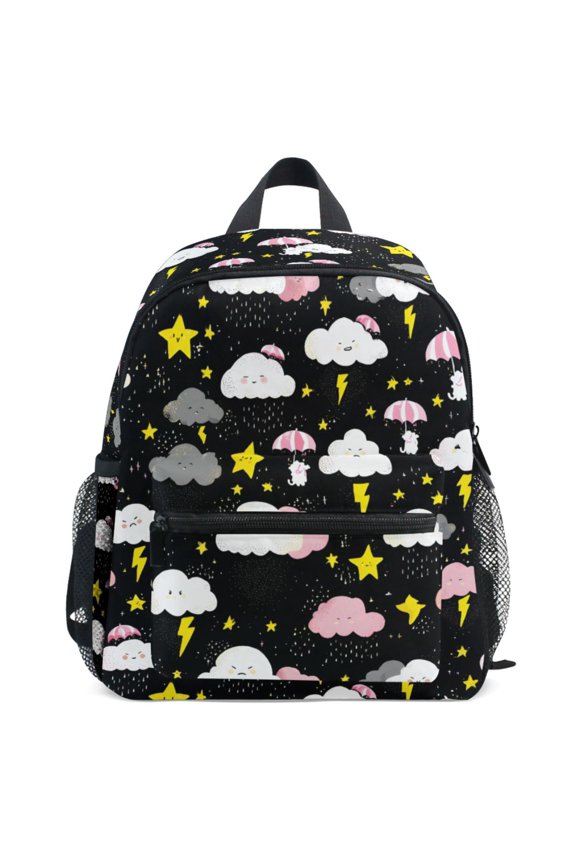 Cute Stars Cloud Pattern School Backpack Student Bookbag Mini Bag