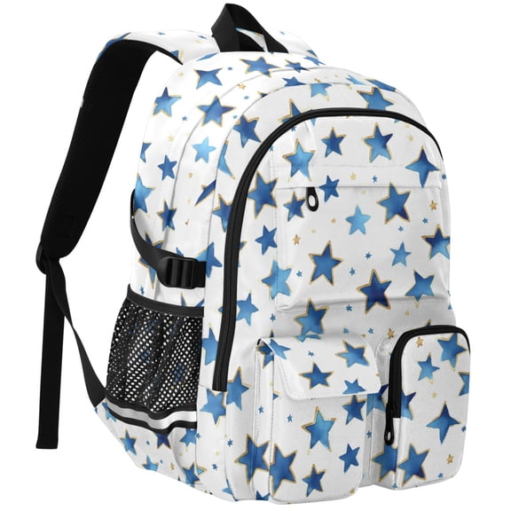 ALAZA Cute Stars Print Student Backpack School Bookbag Large Laptop Daypack Travel Bag