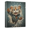 thumbnail image 1 of ALAZA Cute Tiger 3 Ring Binder 1.5 Inch Three Ring Office Binders w/ clipboard & 3 pockets, Hold 200 Sheets, 1 pc, 1 of 7