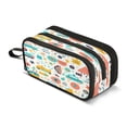 thumbnail image 1 of ALAZA Cute Trucks Pencil Case Bag 3 Compartment Pen Pouch Large Storage Holder Box Organizer, 1 of 8