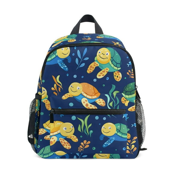 ALAZA Cute Turtles and Seaweed School Backpack Small Bookbag Mini Bags