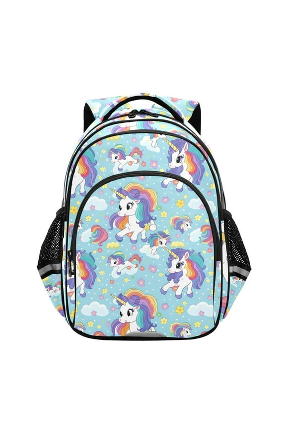 Cute Unicorns School Backpack Elementary Bag Bookbag Travel Rucksack