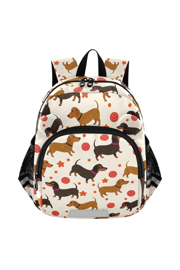 Dachshund Dog Balls Mini Backpack School Bookbag Age 3-7 Medium