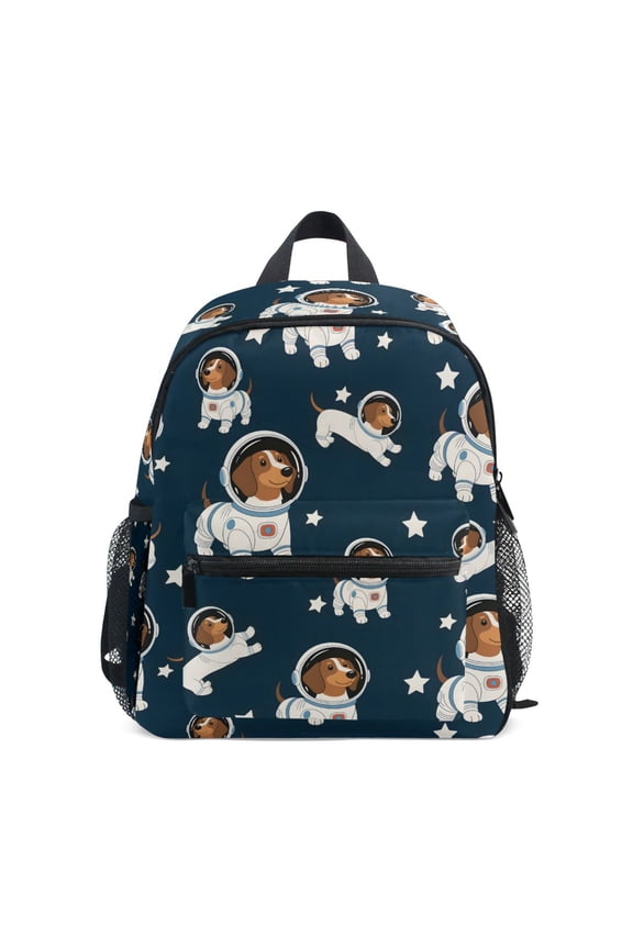 Dachshund Dogs Astronaut School Backpack Small Bookbag Mini Bags