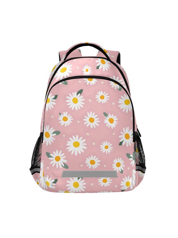 Daisy Floral Backpack Elementary School Bag Bookbag Travel Rucksack