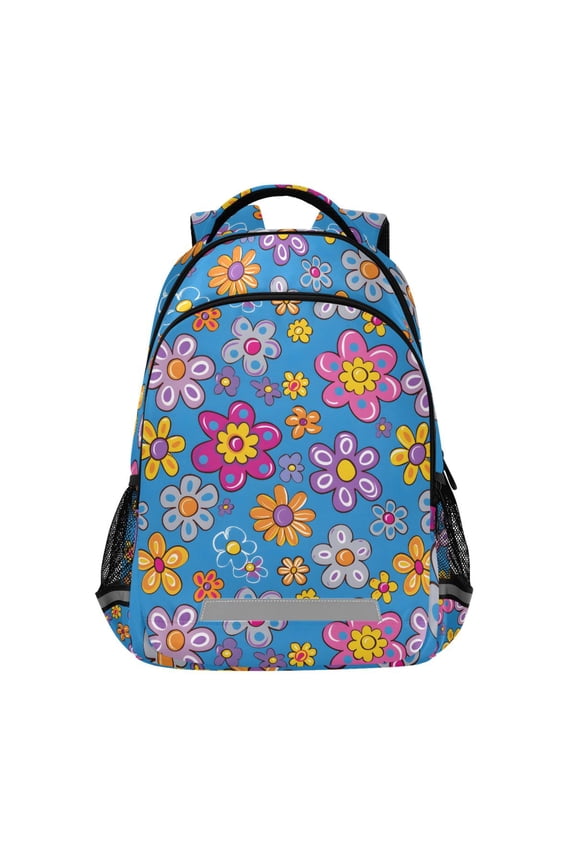 Daisy Floral Backpack Elementary School Bag Bookbag Travel Rucksack
