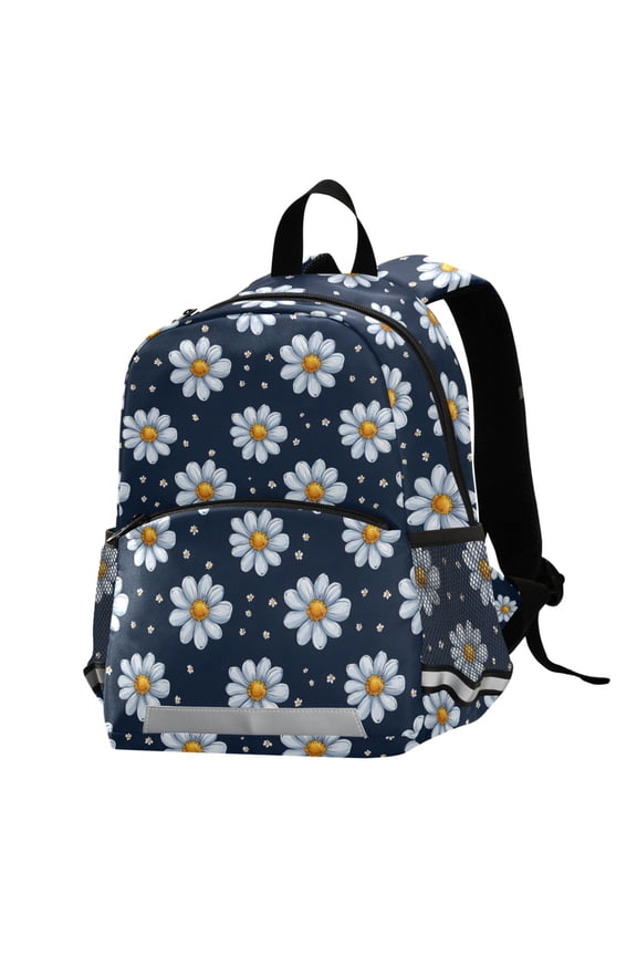 Daisy Floral School Backpack Elementary Student Bookbag