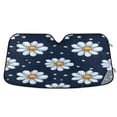 thumbnail image 1 of ALAZA Daisy Floral Windshield Sun Shade Car Foldable Sun Visor Block UV Rays Protector 53"x23.5", 1 of 8