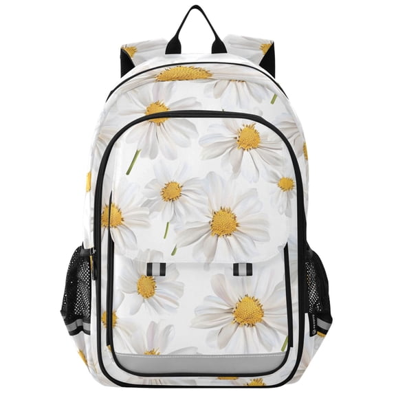 ALAZA Daisy Flower Laptop Backpack Purse Travel Bag Casual School Bookbag Rucksack for Women Men