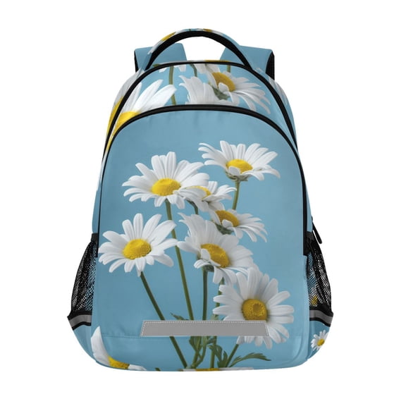 ALAZA Daisy Flowers Backpack Elementary School Bag Bookbag Travel Rucksack