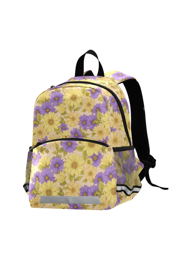 Daisy Retro Flower School Backpack Elementary Student Bookbag