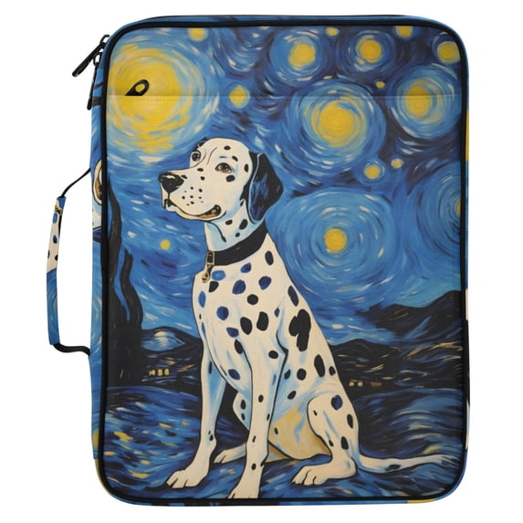 ALAZA Dalmatian Starry Night Pattern Expanding Accordion File Folder 3 ...