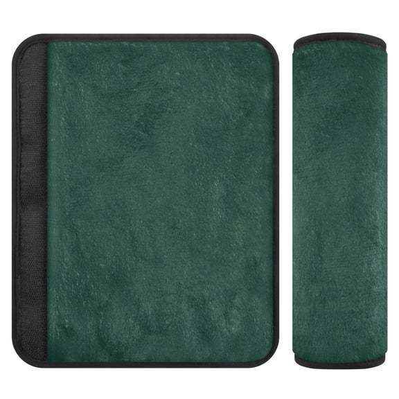 ALAZA Dark Green Paint Car Seat Belt Adjuster Neck Covers Shoulder Cushions Pads S