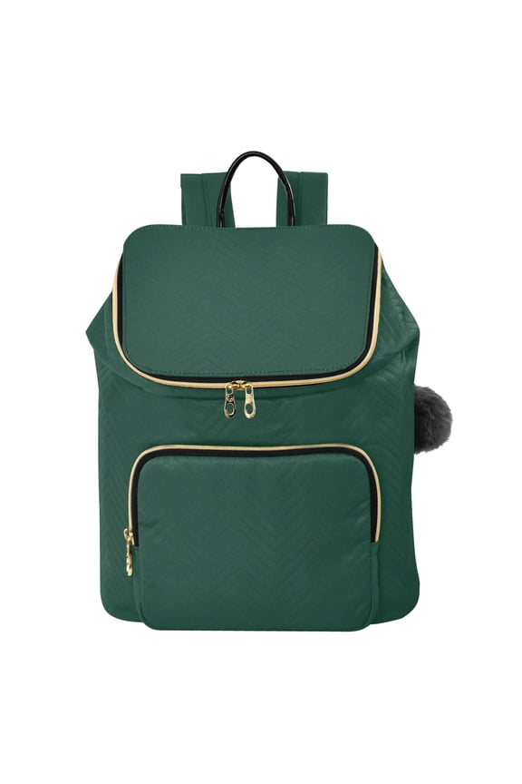 Dark Green Paint Travel Backpack Laptop Bag Large Capacity Daypack