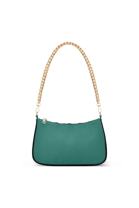 Dark Green Women's Chain Shoulder Bag Hobo Handbag Tote Crossbody Purse