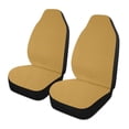 thumbnail image 1 of ALAZA Dark Yellow Car Seat Covers 2 PCs Universal Auto Front Seats Interior Protector, 1 of 7