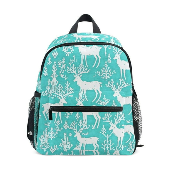 ALAZA Deers on Blue School Backpack Small Bookbag Mini Bags