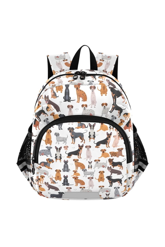 Different Cartoon Funny Dogs Mini Backpack School Bookbag Age 3-7 Medium