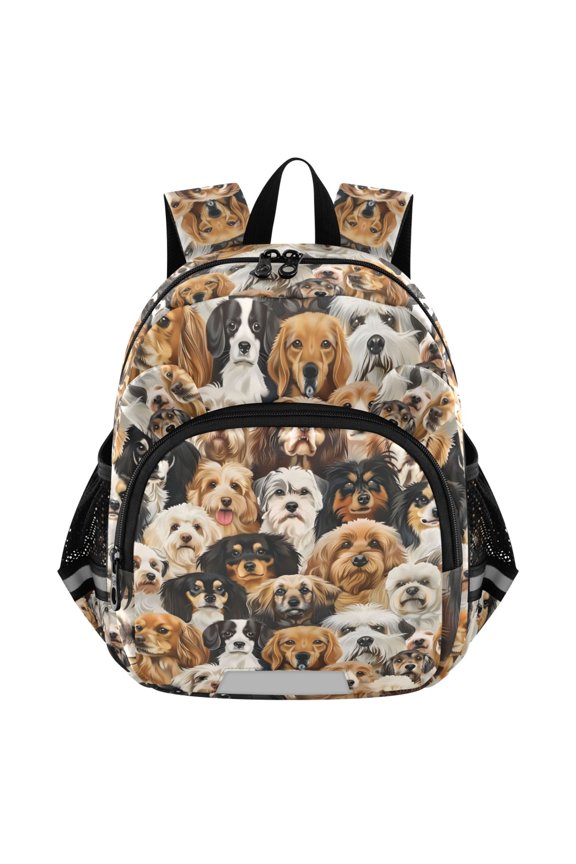Different Cute Dogs Mini Backpack School Bookbag Age 3-7 Medium