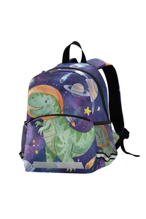 Dinosaur Astronaut Space School Backpack Elementary Student Bookbag