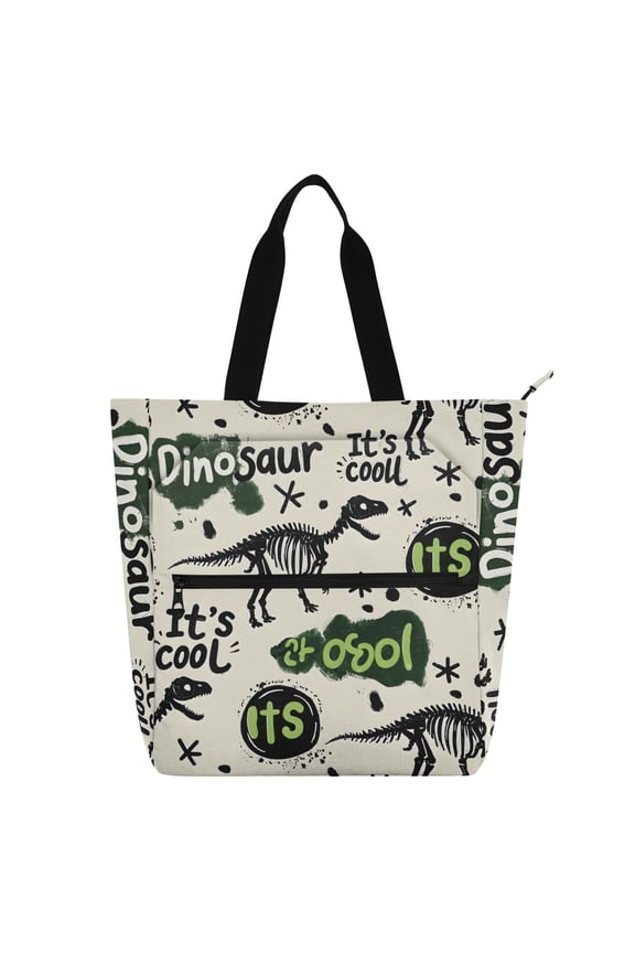 Dinosaur Graffiti School Book Bag Kids Tote Bags Handbag
