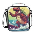 thumbnail image 1 of ALAZA Dinosaur Skating Lunch Box Insulated Lunch Bag Reusable Thermal Cooler Tote School Picnic, 1 of 6