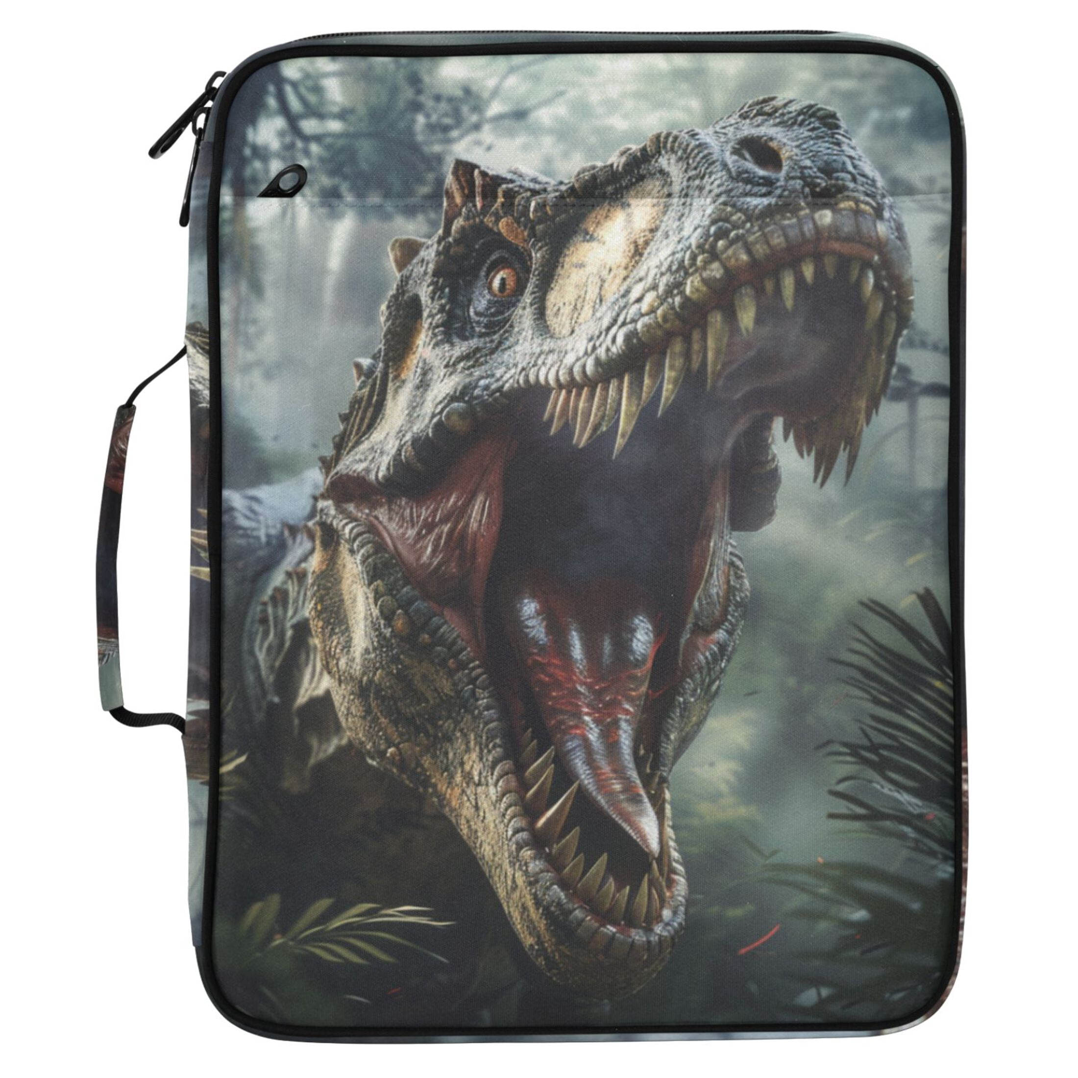 ALAZA Dinosaur in Forest Pattern Expanding Accordion File Folder 3 Ring ...
