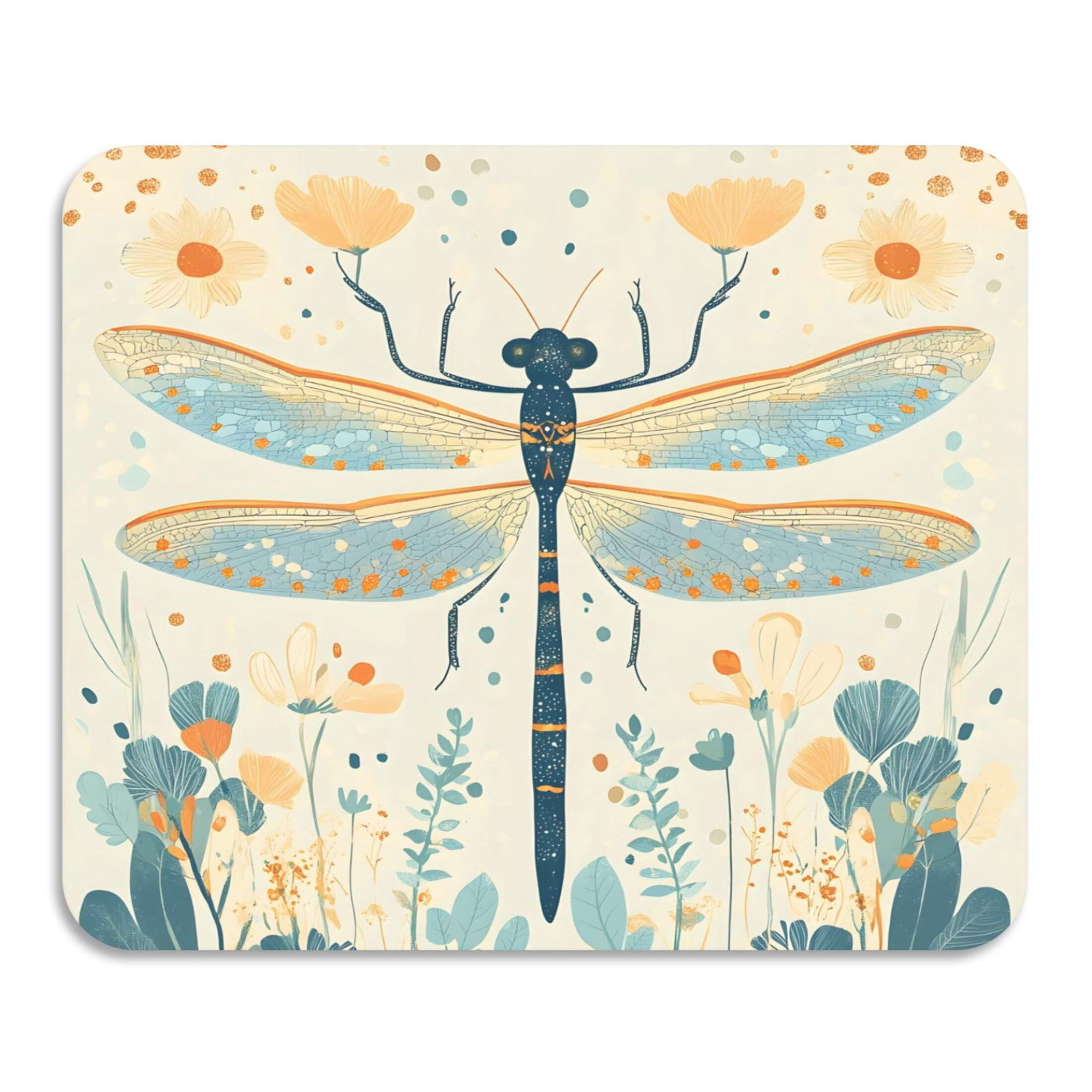 ALAZA Dragonfly Dandelion Backpack – Watercolor Retro Print, 13.4x5.9x15 Inch, For Women & Girls