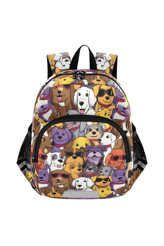 Dog Colorful Mini Backpack School Bookbag Age 3-7 Small