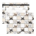 ALAZA Dog Probe Pattern Pencil Pouch 3 Ring Binder with Clear Window ...