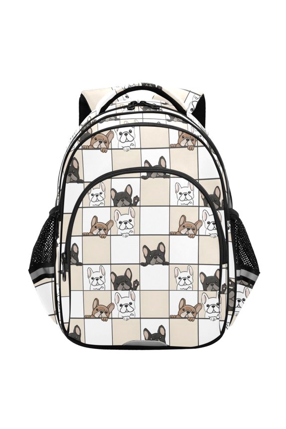 Dog Probe Pattern School Backpack Elementary Bag Student Bookbag Travel Rucksack