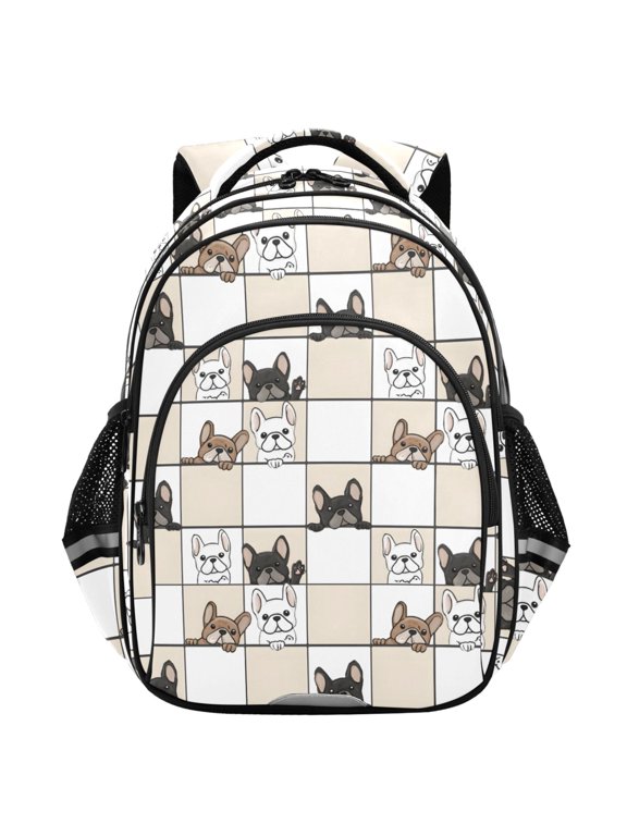 Dog Probe Pattern School Backpack Elementary Bag Student Bookbag Travel Rucksack